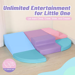 TODIBY colorful play setup showing varied configurations for playrooms