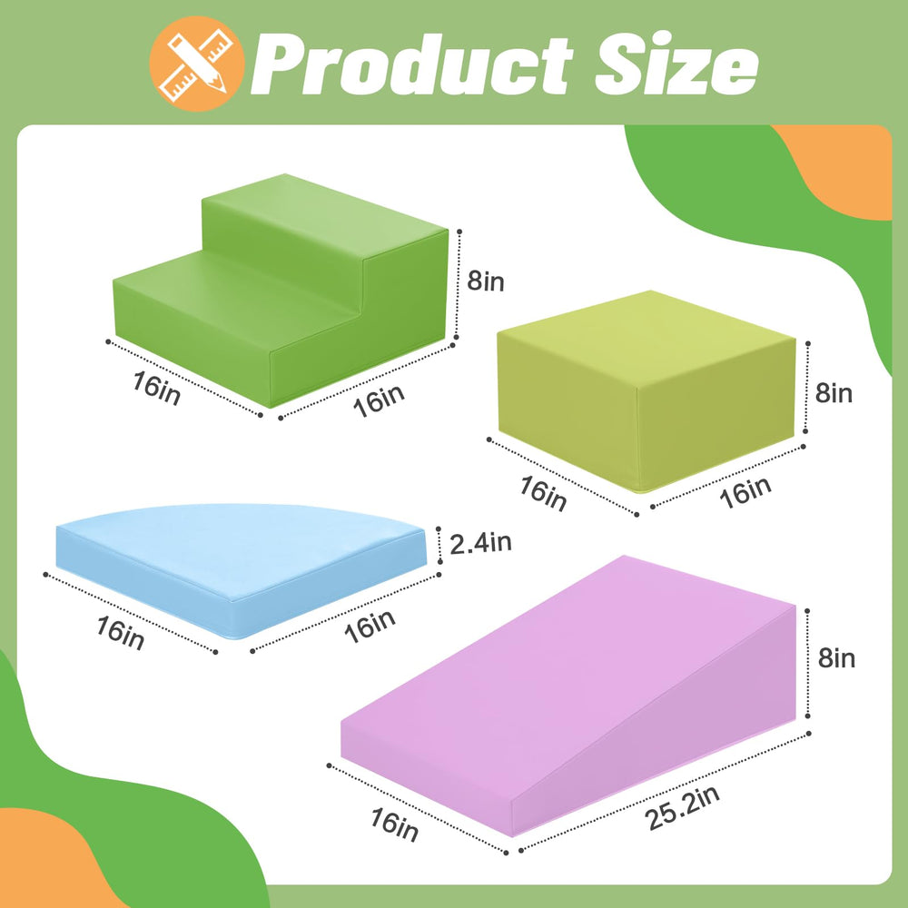 TODIBY foam climbing blocks purple slide spark dynamic play and motor skills