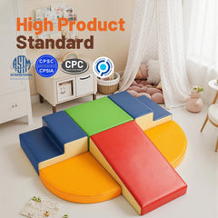 TODIBY blue stairs block promotes climbing and balance for toddlers.
