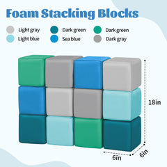 TODIBY wipeable leather-covered foam blocks with easy-clean surface.