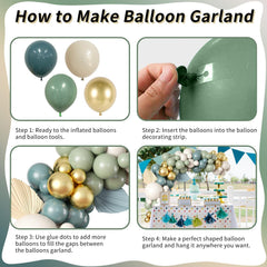 Togvu multi-size balloons add depth and fullness to garlands.
