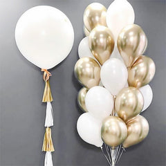 Togvu easy inflation with mouth, pump, or helium for quick decorating.