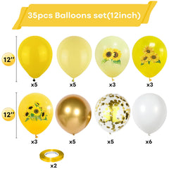 Togvu sunflower bee theme confetti balloon closeup adds sparkling accents for celebrations.