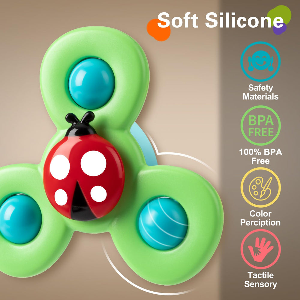 TOHIBEE close-up of spinning action on smooth surface highlights product quality.