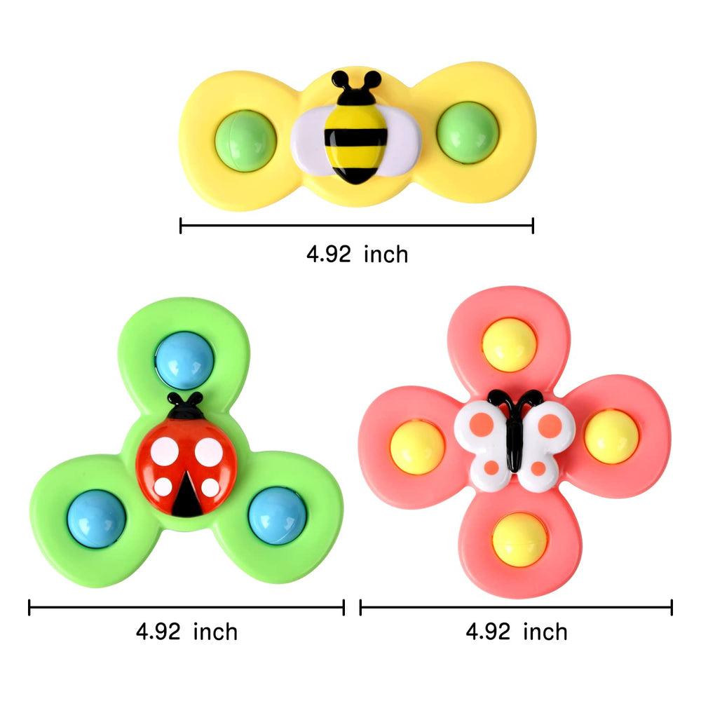 TOHIBEE spinner toy on stroller tray supports independent play.