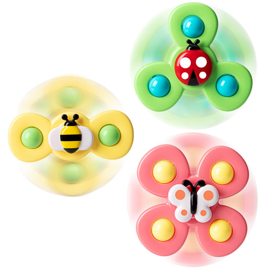 TOHIBEE suction-cup spinner toy on fridge engages little hands with fast spins.