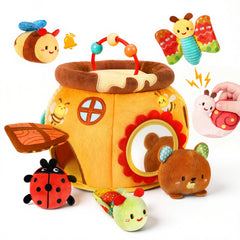 TOHIBEE honey pot with animals, inviting sensory exploration for babies