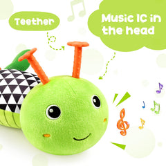 TOHIBEE Crinkle texture invites curious fingers and sound during tummy time.