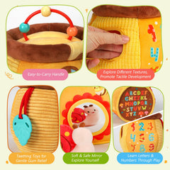 TOHIBEE snail texture with crinkle paper for tactile discovery
