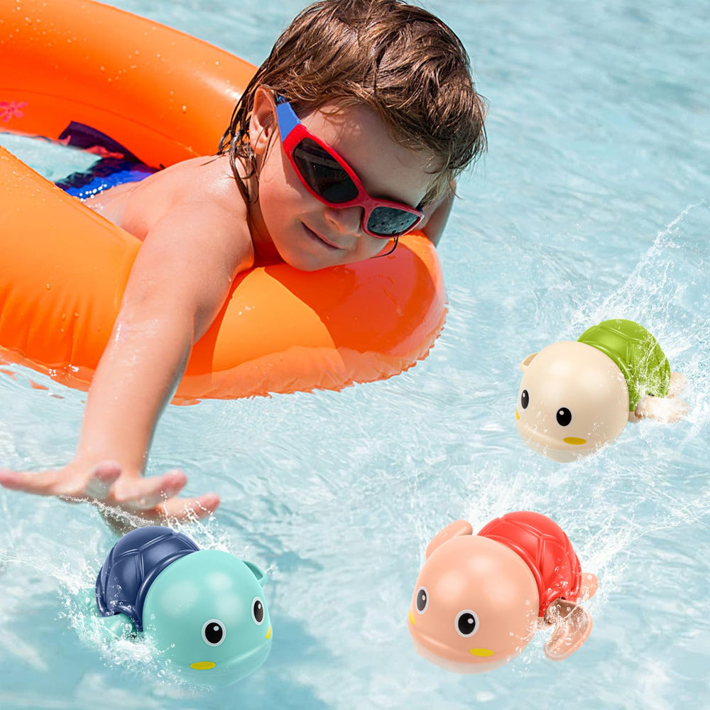 TOHIBEE turtle bath toy promotes imaginative play during bath or pool time