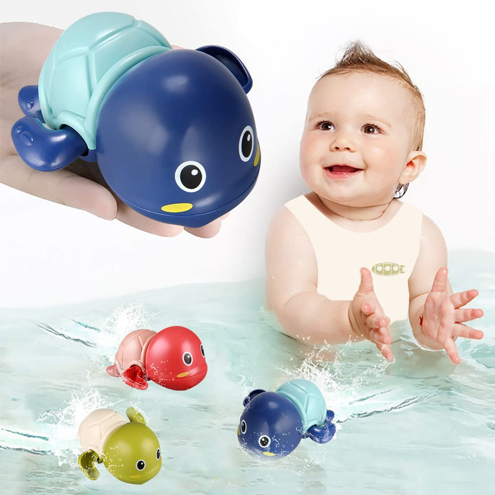 TOHIBEE turtle bath toy red swimming action for bath time fun