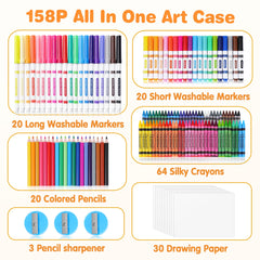 Toidgy art case with secure buckles and handle, easy to carry on the go.