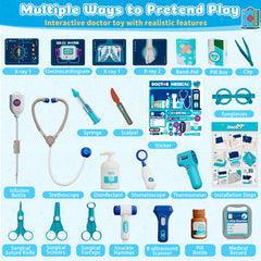 Toidgy Doctor Kit cart with accessories enables interactive pretend doctor sessions