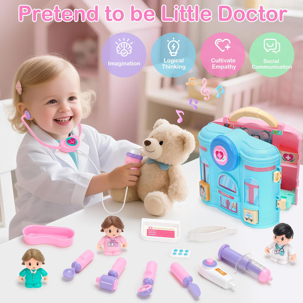 Toidgy Medical Record Card and pills tray support organized pretend visits.
