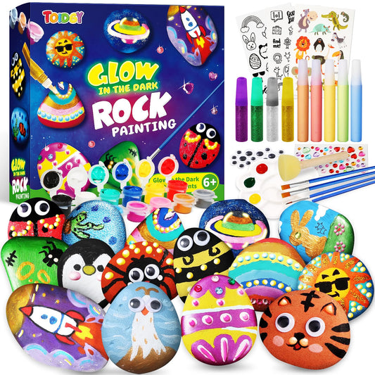 Toidgy Rock Painting Kit rocks: smooth stones ready for colorful, creative play.