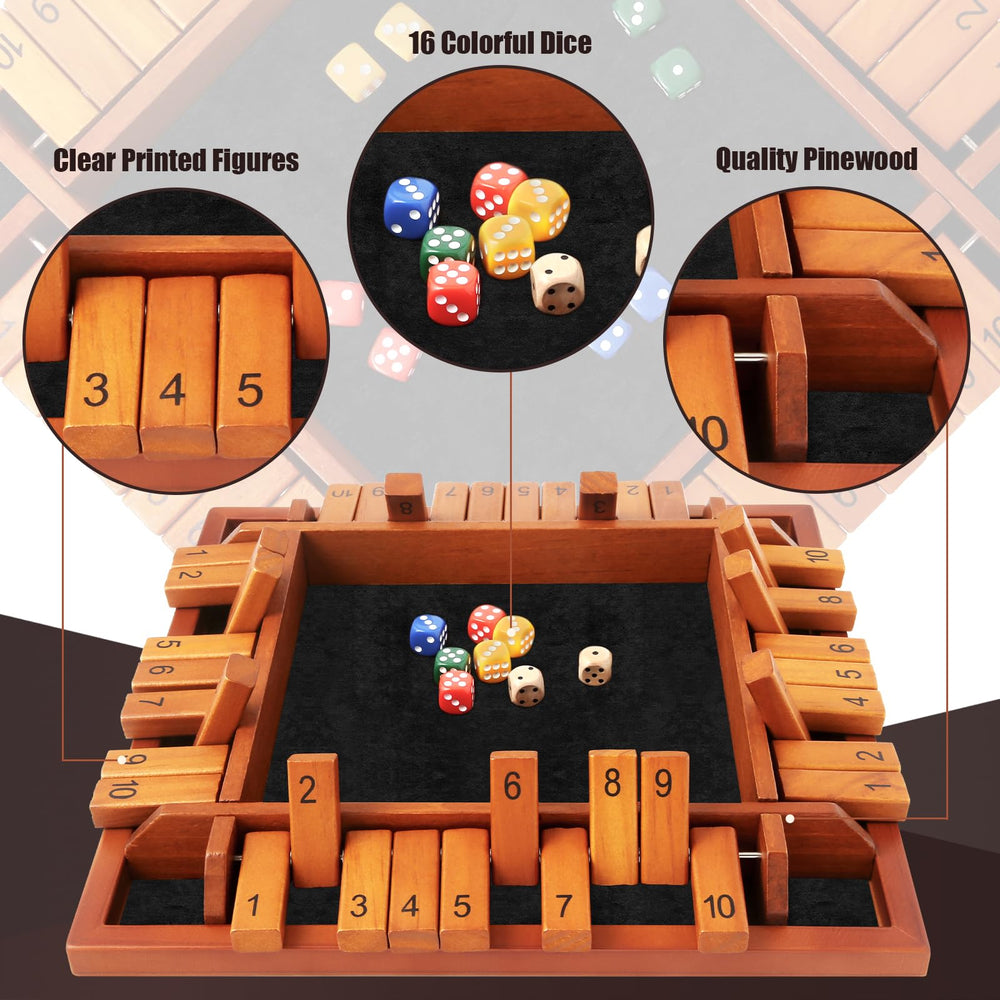 Toidgy twelve dice and instructions support quick math practice.