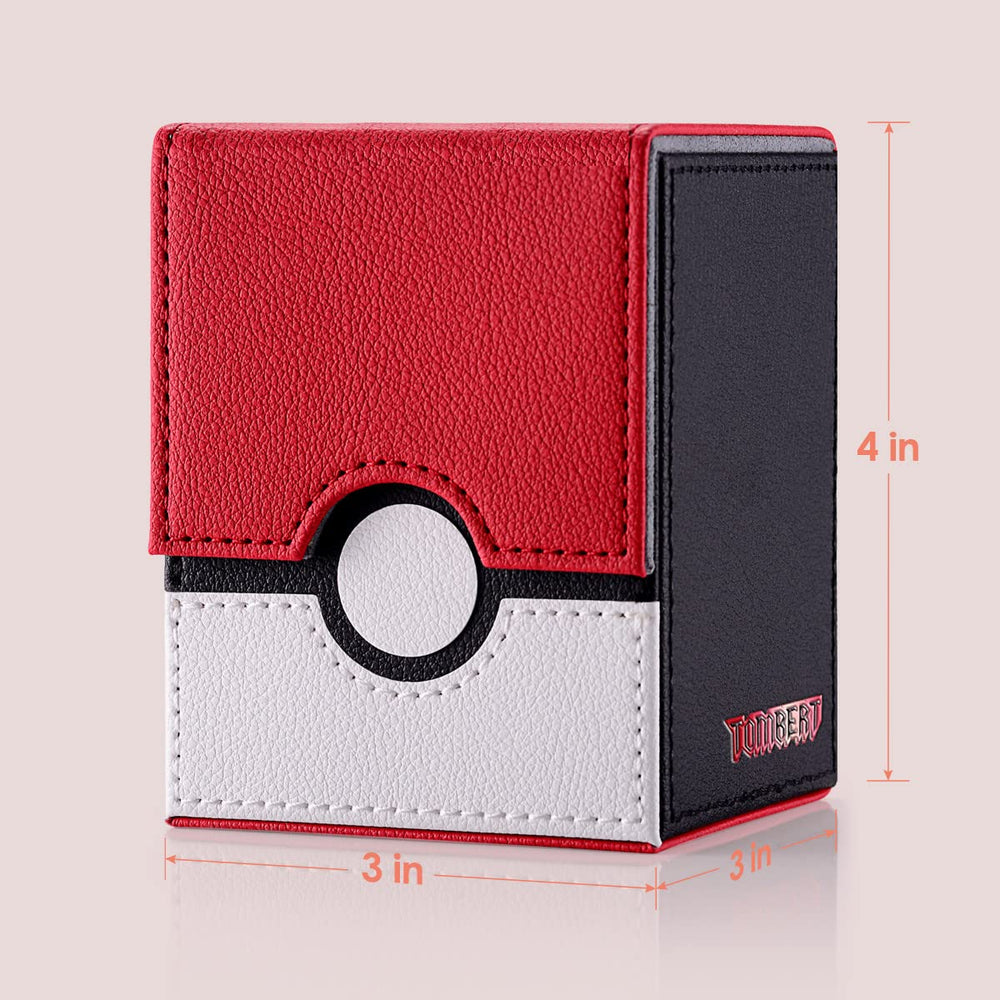 Tombert deck box with magnetic closure protects cards on the go.