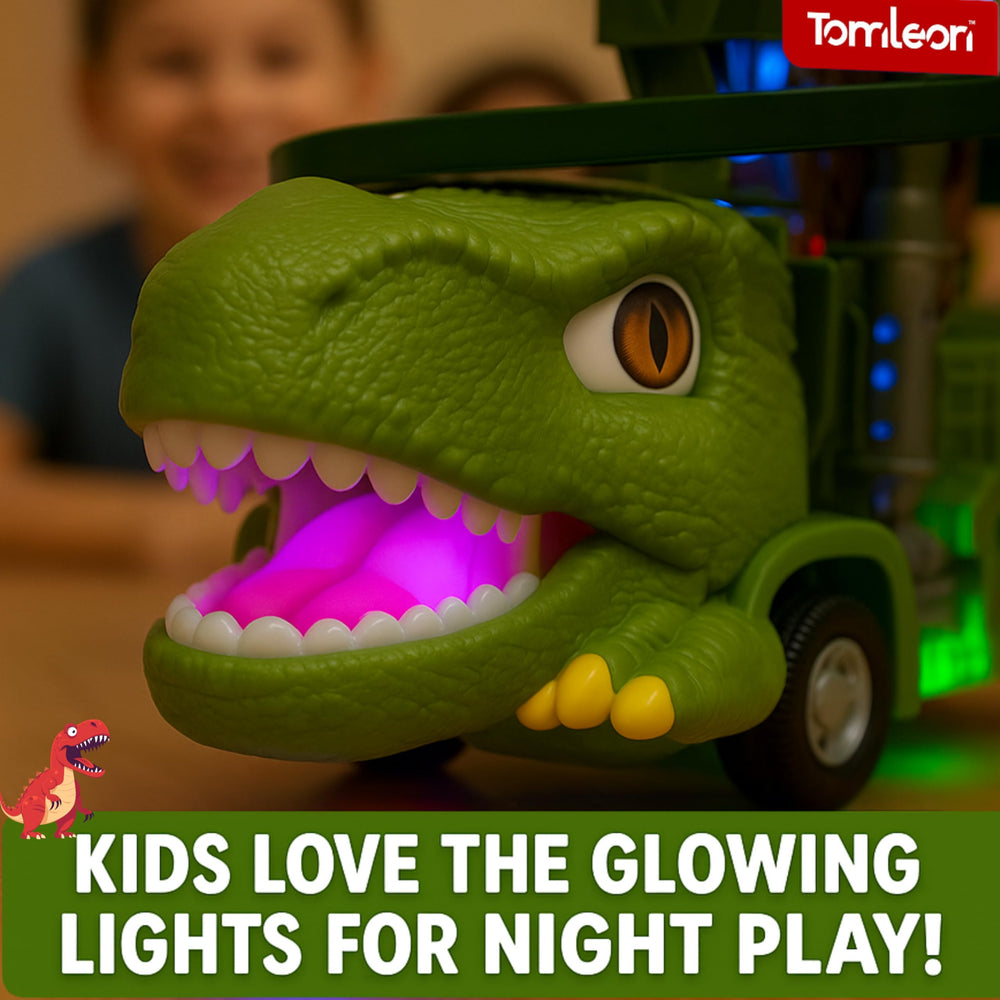 Tomleon Dinosaur Truck indoor-play ready for action