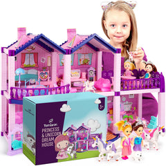 TOMLEON dollhouse features safe rounded edges for gentle, worry-free play