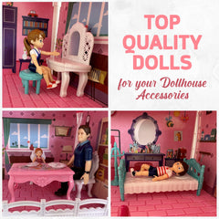 TOMLEON detailed design dollhouse figure highlights craftsmanship and charm