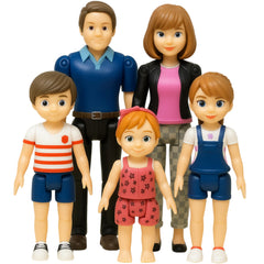 TOMLEON mom dollhouse figure poseable for realistic family scene play
