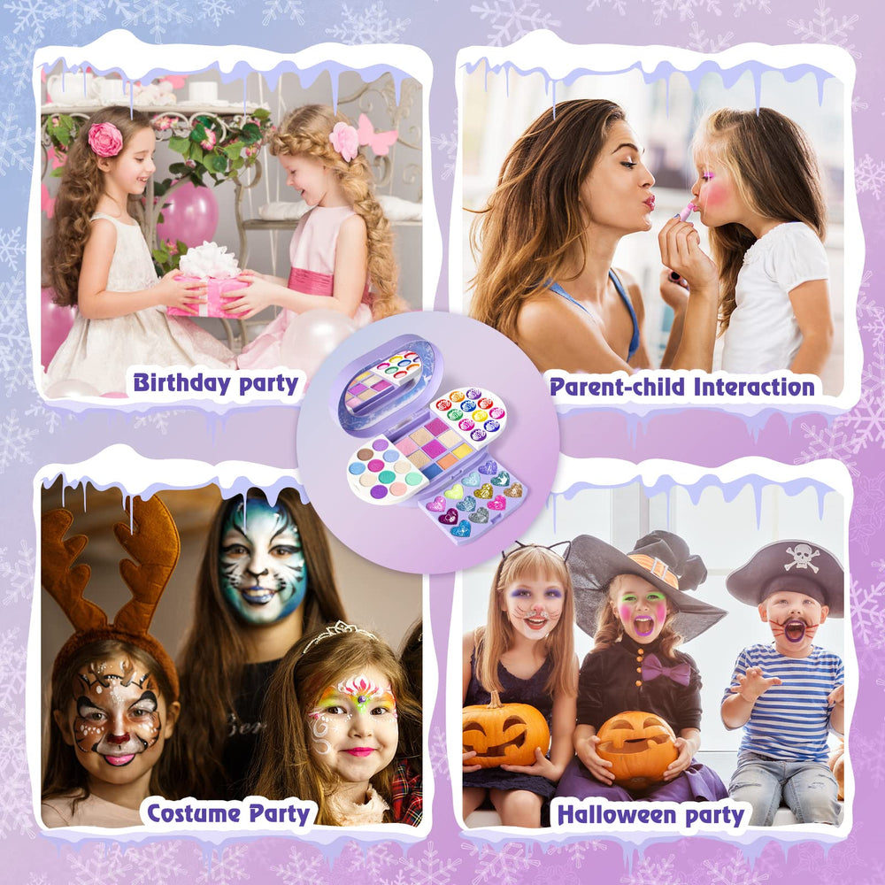 Tomons flash eye shadow set with 8 colors for shimmering accents during dress-up play