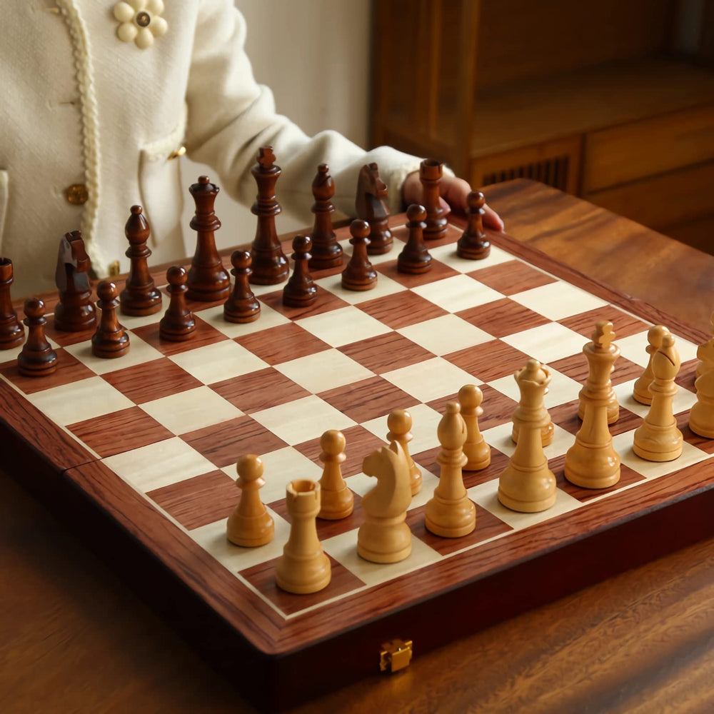 Tomost chess set includes two extra queen pieces for promotions