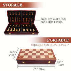 Tomost Staunton pieces with 4.25-inch king height for quick recognition