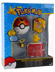 TOMY Throw N Pop Pikachu Poké Ball ready for quick access and action in battles