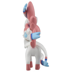 TOMY Sylveon Moncolle figurine playset ready for imaginative play.