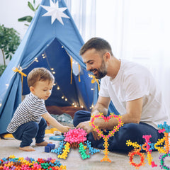 TOMYOU blocks used indoors and outdoors, versatile STEM play for preschoolers