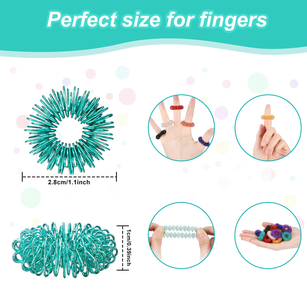 Tondiamo spiky sensory ring green helps focus while reading