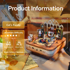 Tonecheer cat family figures add playful charm to your desk or shelf