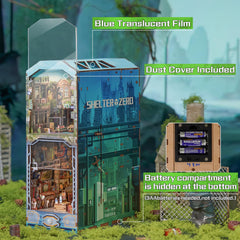 Tonecheer Haven Zero wooden 3D puzzle bookend shows craftsmanship