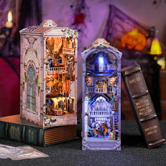 Tonecheer Monster Carnival wooden puzzle pieces form an intricate diorama.