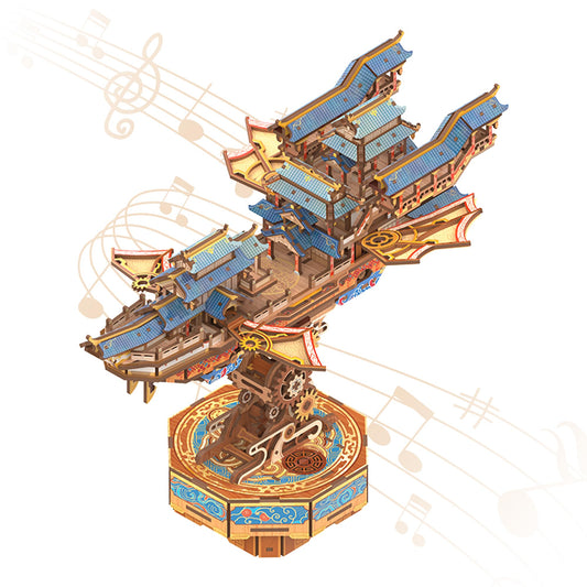 Tonecheer Wind Voyager base shown with mortise and tenon joints for a glue-free build.
