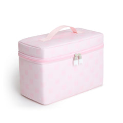 Tonies all-in-one travel bag in cloud pink with organized compartments for Toniebox on the go