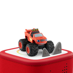 Tonies Blaze side-view figurine supports listening to Blaze adventures.
