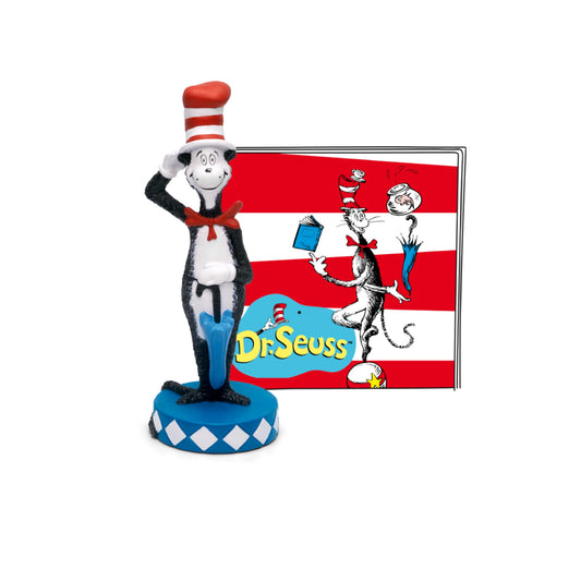 Tonies Cat in the Hat figurine, front view, sparks imaginative storytelling with trusted Dr. Seuss characters.