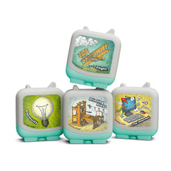 Tonies Inventions 4 Pack box front invites curiosity and discovery for kids.