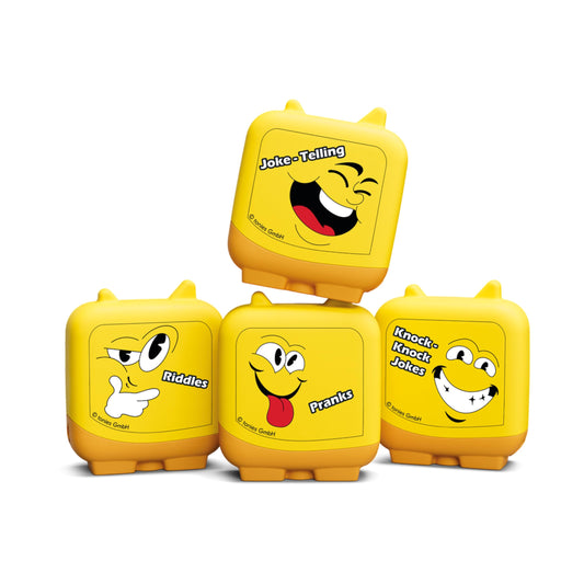 Tonies Kid Comedy Clever Set packaging featuring four Tonies for imaginative play