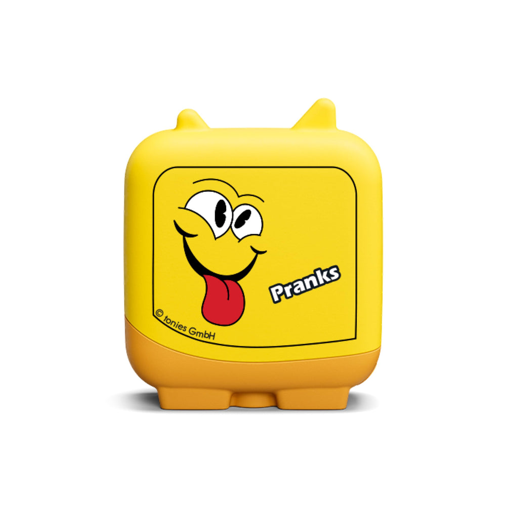Tonies set with Toniebox usage guide; easy listening setup