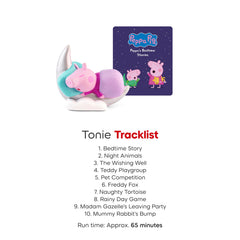 Tonies Peppa Bedtime Stories on Toniebox setup supports easy, kid-friendly playback.