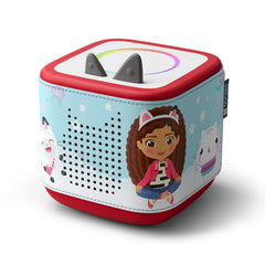 Tonies Gabby’s Dollhouse sleeve on Toniebox 2 enables personalized play.