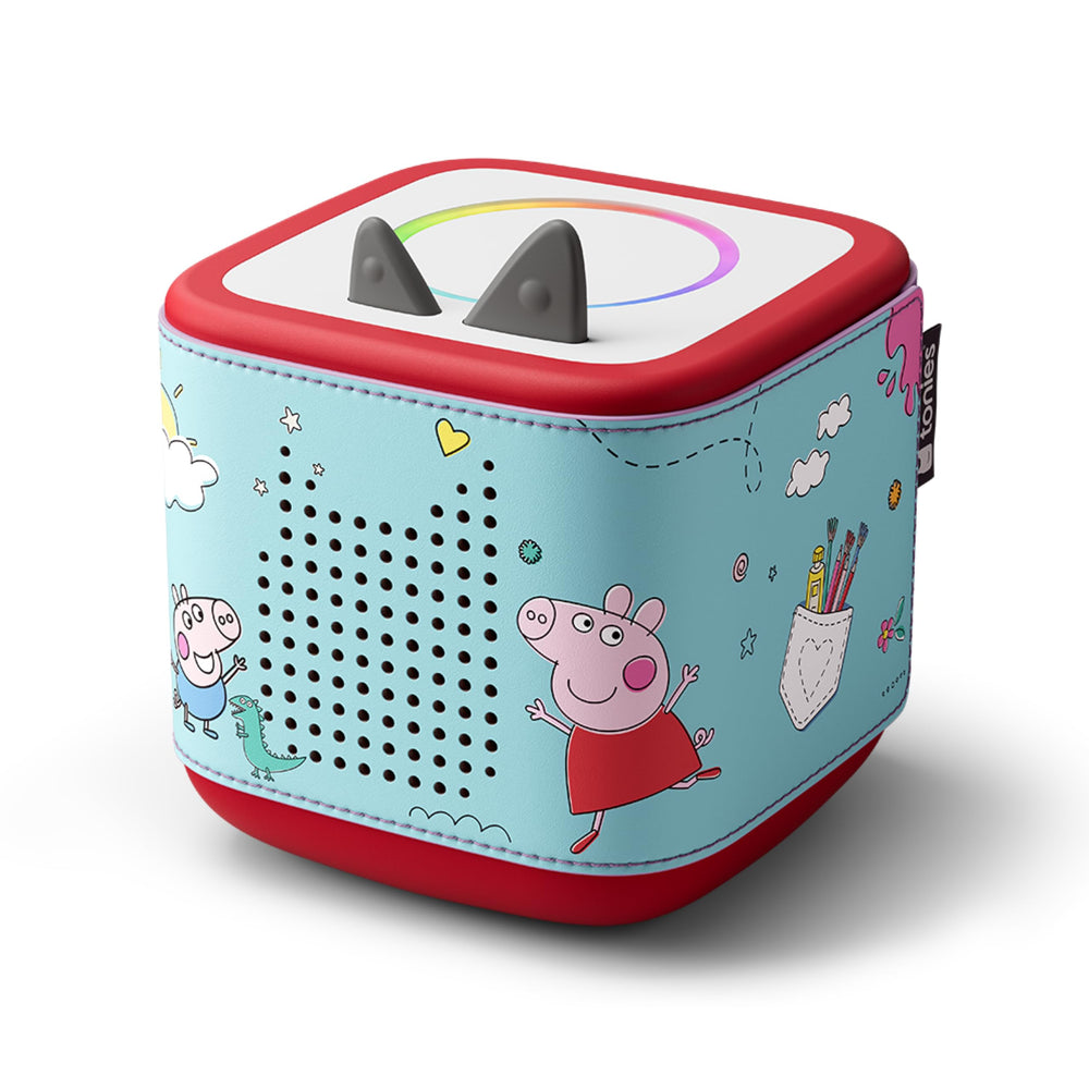 Tonies Peppa Pig decorative sleeve on Toniebox 2 adds playful protection