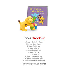 Tonies Spot Show and Tell story visual supports family storytelling.