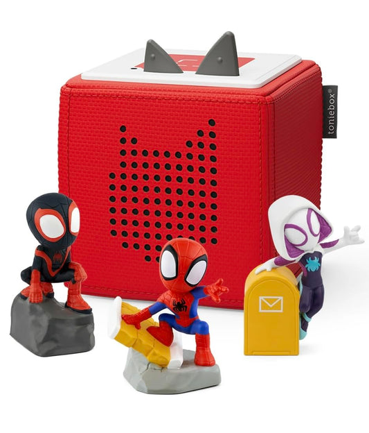 Tonies Toniebox 1 red front view for immersive screen-free storytelling