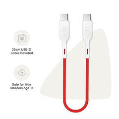 Tonies sleep timer illustration showing bedtime routine features