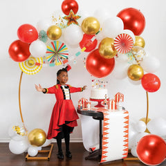 TONIFUL 10-inch red 4D balloon ideal for table garlands
