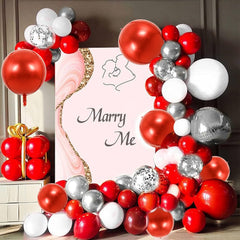 TONIFUL 15-inch red 4D balloon creates eye-catching color accents